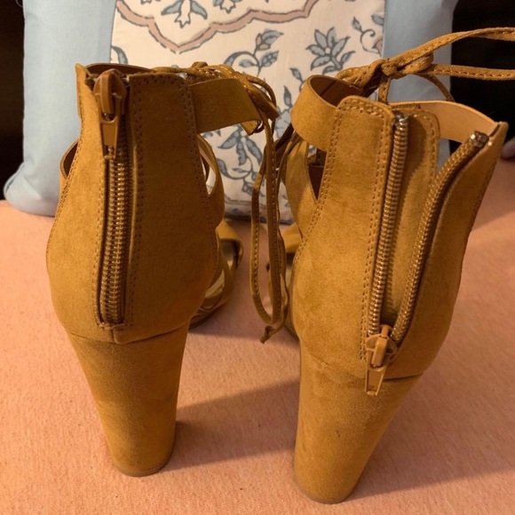 Forever 21 laced up heels. - Picture 3 of 3